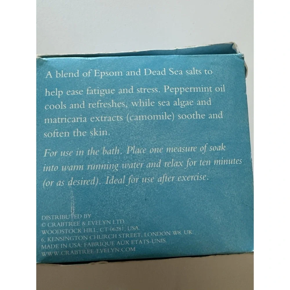 Crabtree & Evelyn La Source Revitalizing Mineral Muscle Soak Dead Sea Salts Bath